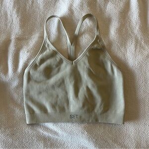 SET Active Ribbed Tank Top in Beige/Tan